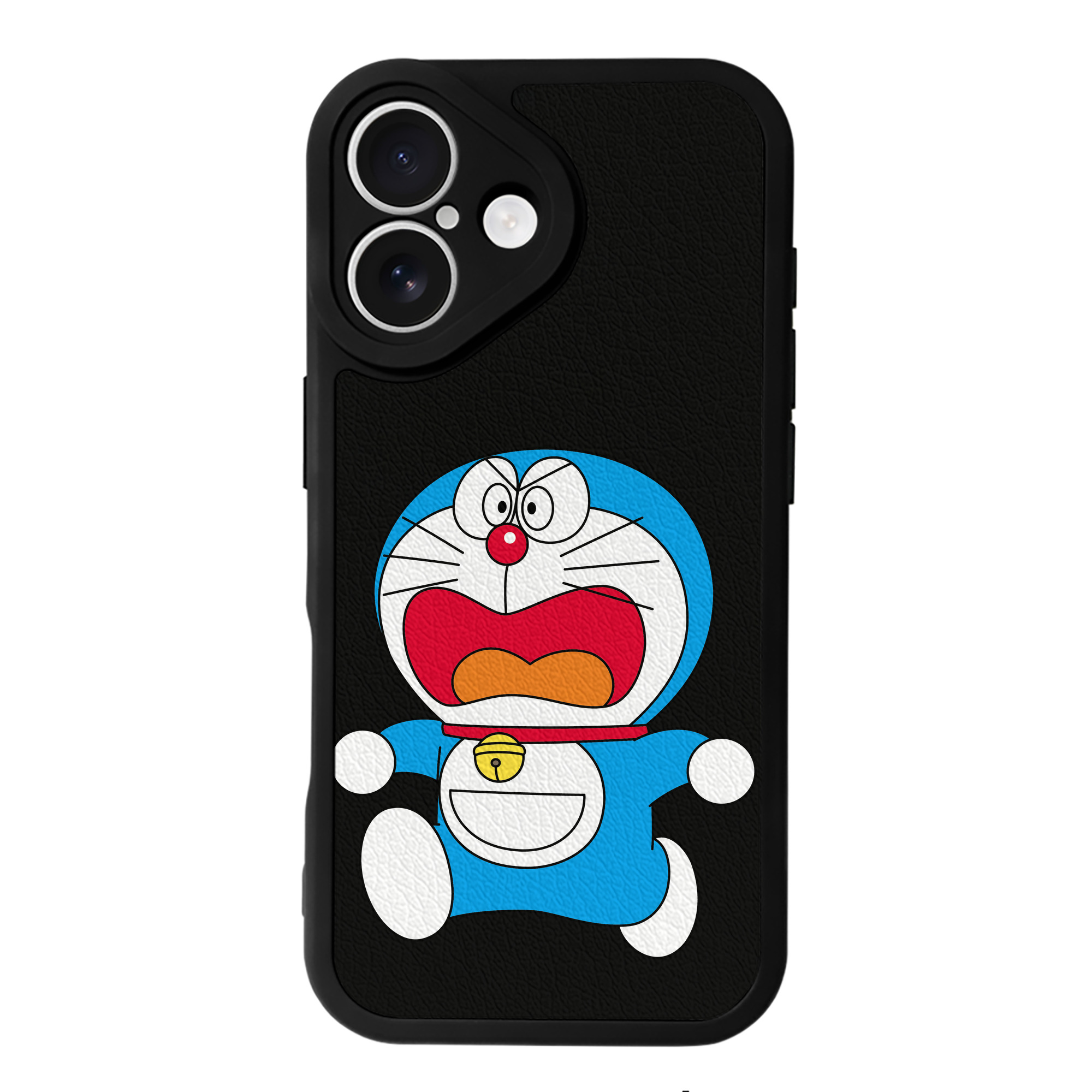 （画像用） ドラえもん Doraemon 【iPhone 16シリーズ対応】シリコンスマホケース（レザー調） 材質：シリコン